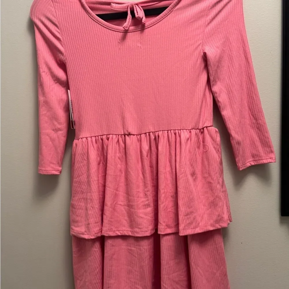Epic Threads Big Girls Ribbed-Knit Tiered Ruffled Dress Sweetheart Size L